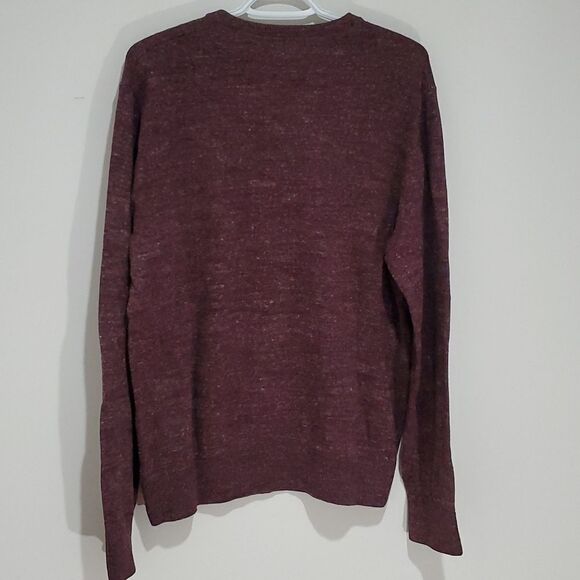 GAP medium maroon vneck long sleeve sweater - Picture 4 of 6